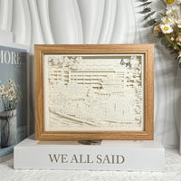 Paper Carving Shadow Box Night Light for Creative Gifts and Home Decor