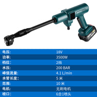 Cordless Portable Pressure Washer for Car Washing, Garden Watering, and Home Cleaning