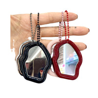 Wave Mirror Keychain Pendant Creative Luxury Decorative Accessory