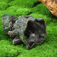 Aquarium Egyptian Pyramid Tree Hole Resin Ornament for Fish Tank Decoration