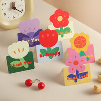 Cartoon Little Red Flower Pop-Up Greeting Card for Valentine's Day, Birthdays, and Special Occasions