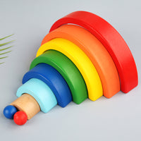 Rainbow Stacking Blocks Early Education Toy for Kids