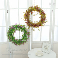 Artificial Eucalyptus Gypsophila Wreath for Door Wall Decor & Wedding Photography