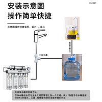 Automatic Water Dispenser with Float Valve for Water Purifier, Household Pure Drinking Water Bucket, Foldable Portable Storage Bucket