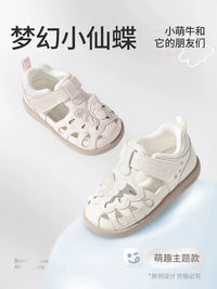Toddler Girls' Butterfly Princess Sandals Soft Sole Breathable First Walking Shoes