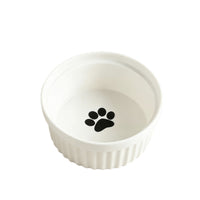 Ceramic Elevated Cat Food and Water Bowls with Anti-Tip Stand for Neck Protection