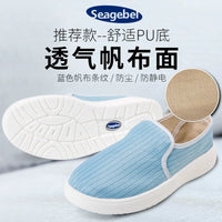 Unisex Anti-Static PU Soft Sole Work Shoes for Cleanroom Dust-Free Environments