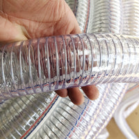 Clear PVC Steel Wire Reinforced Hose for Water and Oil Transfer, Low Temperature Resistant