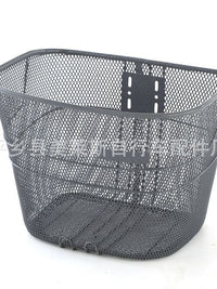 Foldable Metal Bicycle Front Basket for Pets and Shopping - Mountain Bike Compatible