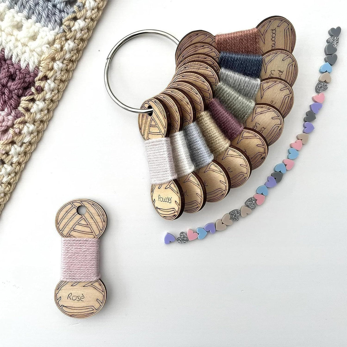 Christmas Blank Yarn Pegs for Knitting and Sewing