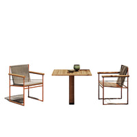 Outdoor Woven Rattan Sofa and Coffee Table Set for Patio Balcony Garden