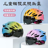 Kids' Cycling Helmet with Goggles for Mountain Biking, Scooters, and Skating
