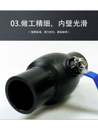 HDPE Butt Fusion Ball Valve for Water Supply Pipes, Large Flow PE63-PE125