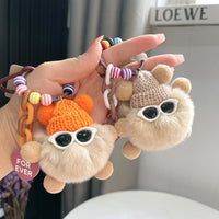 Cute Soot Sprite Plush Keychain for Bags and Keys
