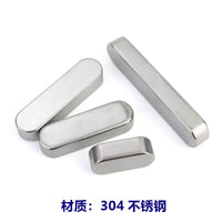 304 Stainless Steel Parallel Key, Type A Round End Square Key, GB1096 Standard
