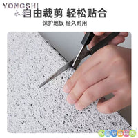 Ultra-Thin 1mm PVC Entrance Mat, Non-Slip & Trimmable, Gray Door Mat for Home Entryways
