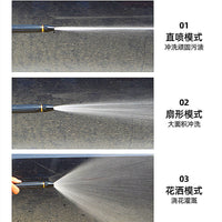 High-Pressure Metal Water Gun with Hose Connectors for Car Washing and Gardening