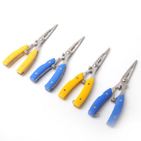 Aluminum Alloy Fishing Pliers with Lanyard, Multi-functional Split Ring Pliers, Hook Remover, Fish Gripper, Line Cutter, Portable Fishing Tool