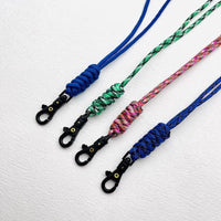 Hand-Woven 7-Core Paracord Lanyard for ID Badges, Keys, Flashlights - Portable Outdoor EDC Gear