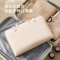 7-in-1 Travel Luggage Organizer Set - Durable, Portable, Compressible Packing Cubes for Clothes, Shoes, and Toiletries