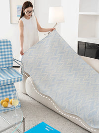 Premium Ice Silk Sofa Cushion Cover Summer Cooling Mat Non-slip Class A Fabric