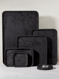 Velvet Jewelry Display Tray for Earrings, Rings, and Necklaces