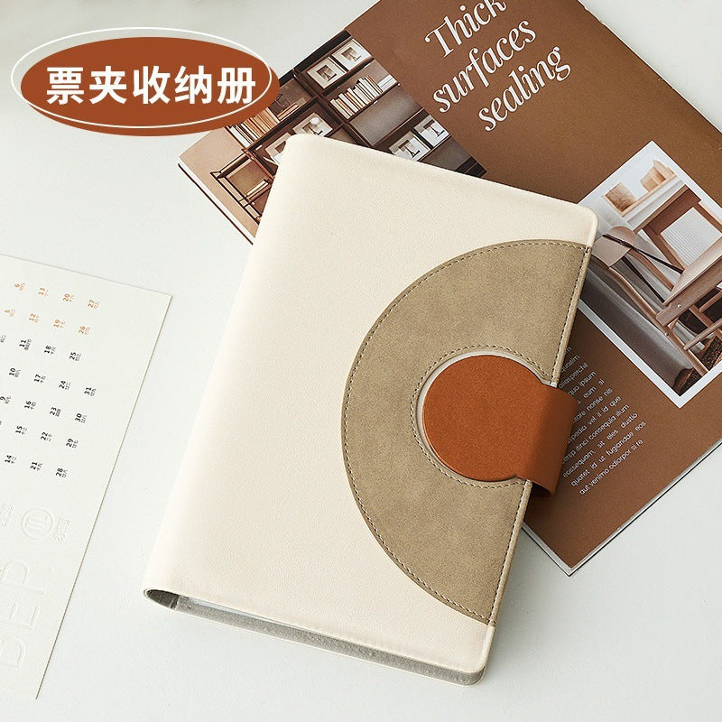 Deposit Slip Organizer Book with Magnetic Closure for Cash Management and Bank Passbooks