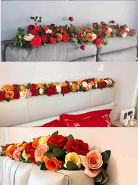 Artificial Flower Vine for Wedding Room Decoration, Bedroom Sofa, and Festive Occasions