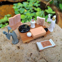 Miniature Chinese Ancient Style Calligraphy Set Micro Landscape Ornaments
