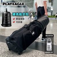 PLAYEAGLE Golf Travel Bag Hard Shell with Support Rod for Air Travel