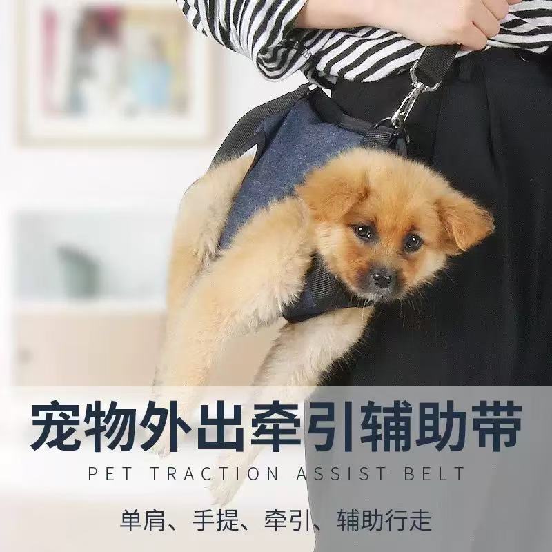 Pet Dog Walking Aid Harness for Post-Surgery Recovery, Single Shoulder Handheld Support Vest
