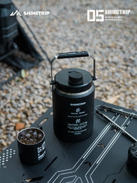 Shanju 05 Tactical Outdoor 2L Stainless Steel Insulated Ice Bucket for Camping and Commercial Use