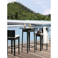 Outdoor Rattan Bar Table and Chairs Set for Patio, Balcony, Cafe, and Courtyard