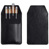 PU Leather Pen Pouch Business Style Multi-Pen Holder for Pens and Stationery