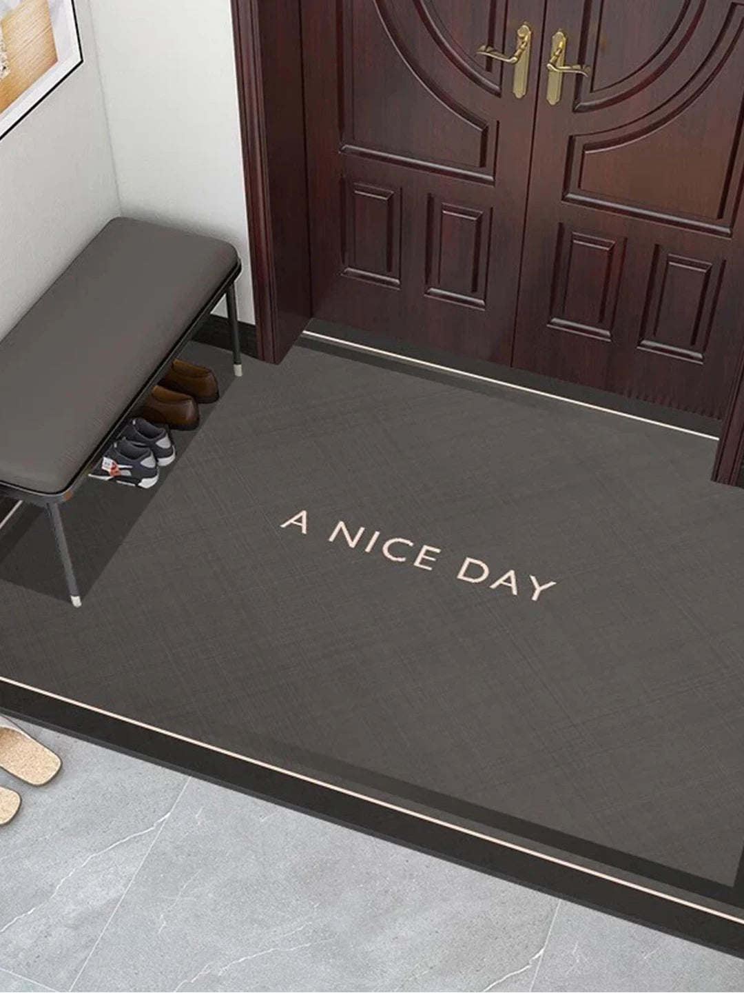 Diatomaceous Earth Entrance Mat Absorbent Non-Slip Dust-Proof Floor Mat for Entryway
