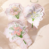 Floral Bouquet Thank You Cards for Gifts and Favors