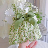 Pet Dog Daisy Strap Princess Dress for Small Dogs and Cats