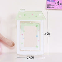 Cute Korean Style Rotating House Photo Card Holder Display Stand
