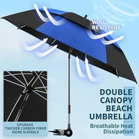 Outdoor Chair Clamp Umbrella for Beach and Leisure