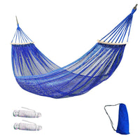 Outdoor Ice Silk Hammock Single Wide Mesh Anti-rollover Picnic Camping Swing