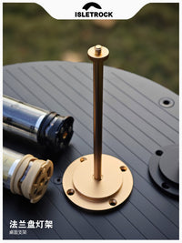 Outdoor Camping Lamp Holder Flange Base Portable Light Stand for Desktop Ambient Lighting