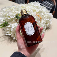 500ml Caramel Brown Light-Blocking PET Plastic Empty Bottle with Ding-Dong Cap for Shower Oil Toner Massage Oil Hydrosol