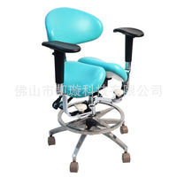 Ergonomic Saddle Stool with Backrest for Salon, Spa, and Medical Use