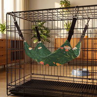 Adjustable Canvas Cat Hammock Breathable Mesh Hanging Bed for All Seasons
