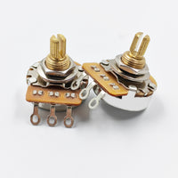 24-Tooth Copper Shaft Short Potentiometer for Electric Guitar Bass Tone Volume Control 250K/500K