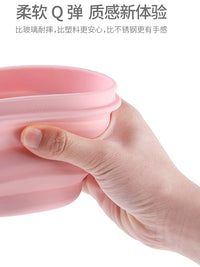 FaSoLa Collapsible Silicone Bowl - Food Grade, High Temperature Resistant, Portable for Travel, Picnic, and Food Storage