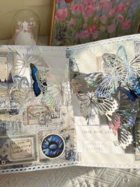 DIY Hollow Butterfly 3D Book Material Kit with NFC Recording for Anniversaries and Gifts