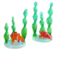 Handmade Glass Marine Life Figurines for Aquarium Decoration