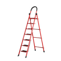 Household Folding Ladder Indoor Outdoor Portable Multi-functional A-Frame Ladder with Handrail for High Reach