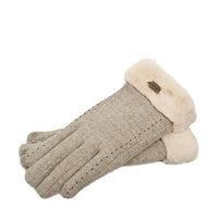 Winter Cashmere Lined Thermal Gloves for Outdoor Cycling, Windproof & Touchscreen Compatible